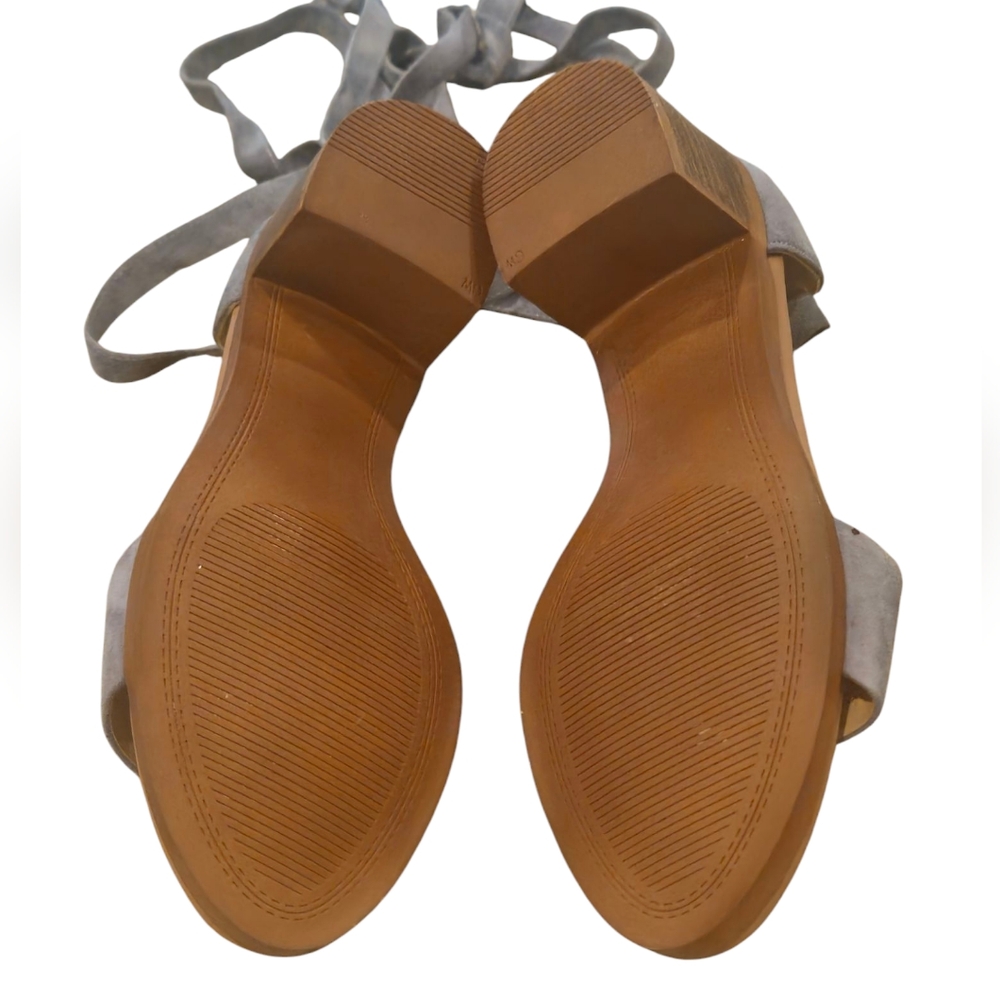 Steve Madden Blue Suede Lace-Up Sandals - Picture 5 of 7